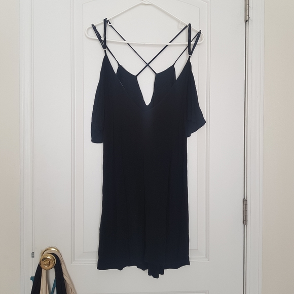 Lulu's Afterglow Strappy Cold Shoulder Shift Dress - Picture 3 of 6